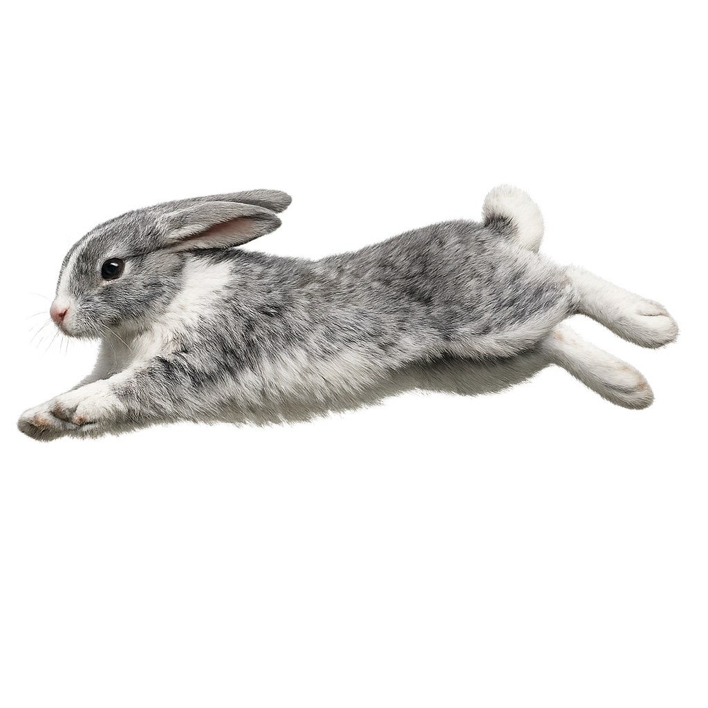 跳跃的嘎布拉兔子