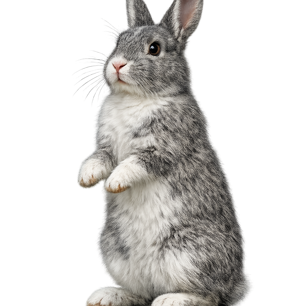 站立的嘎布拉兔子